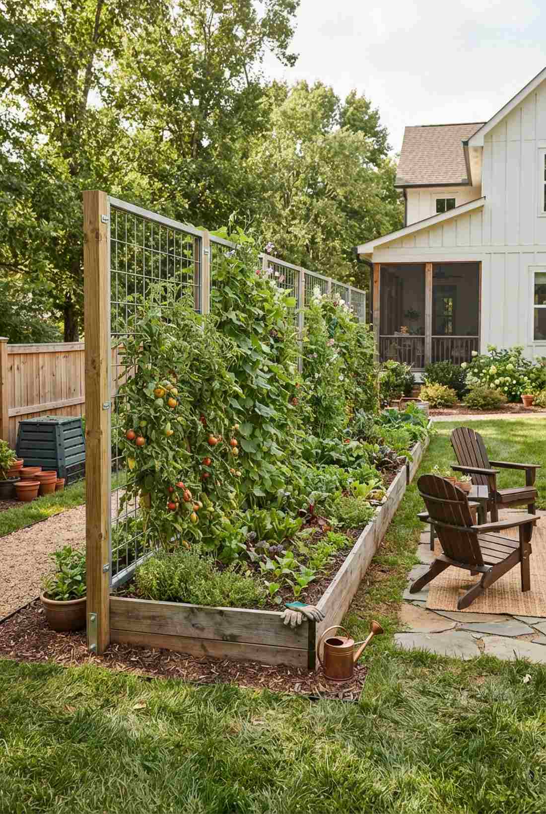 dual sided trellis divider
