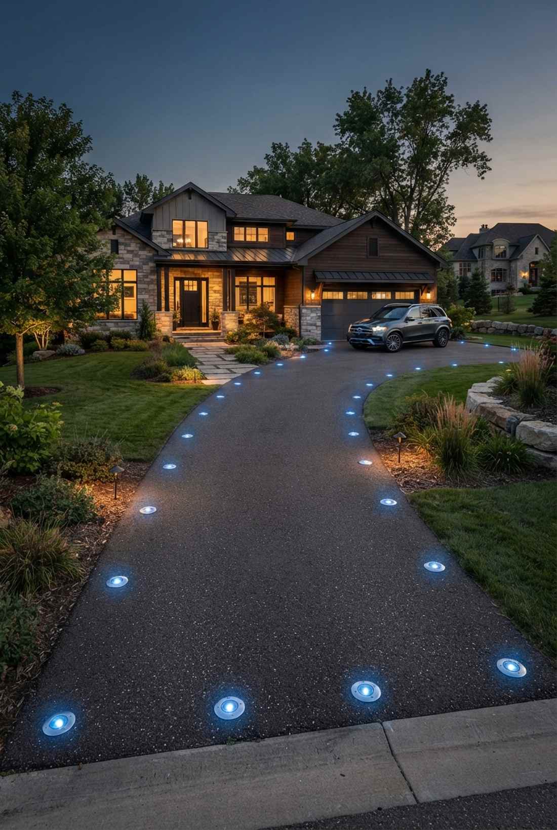 flush driveway markers
