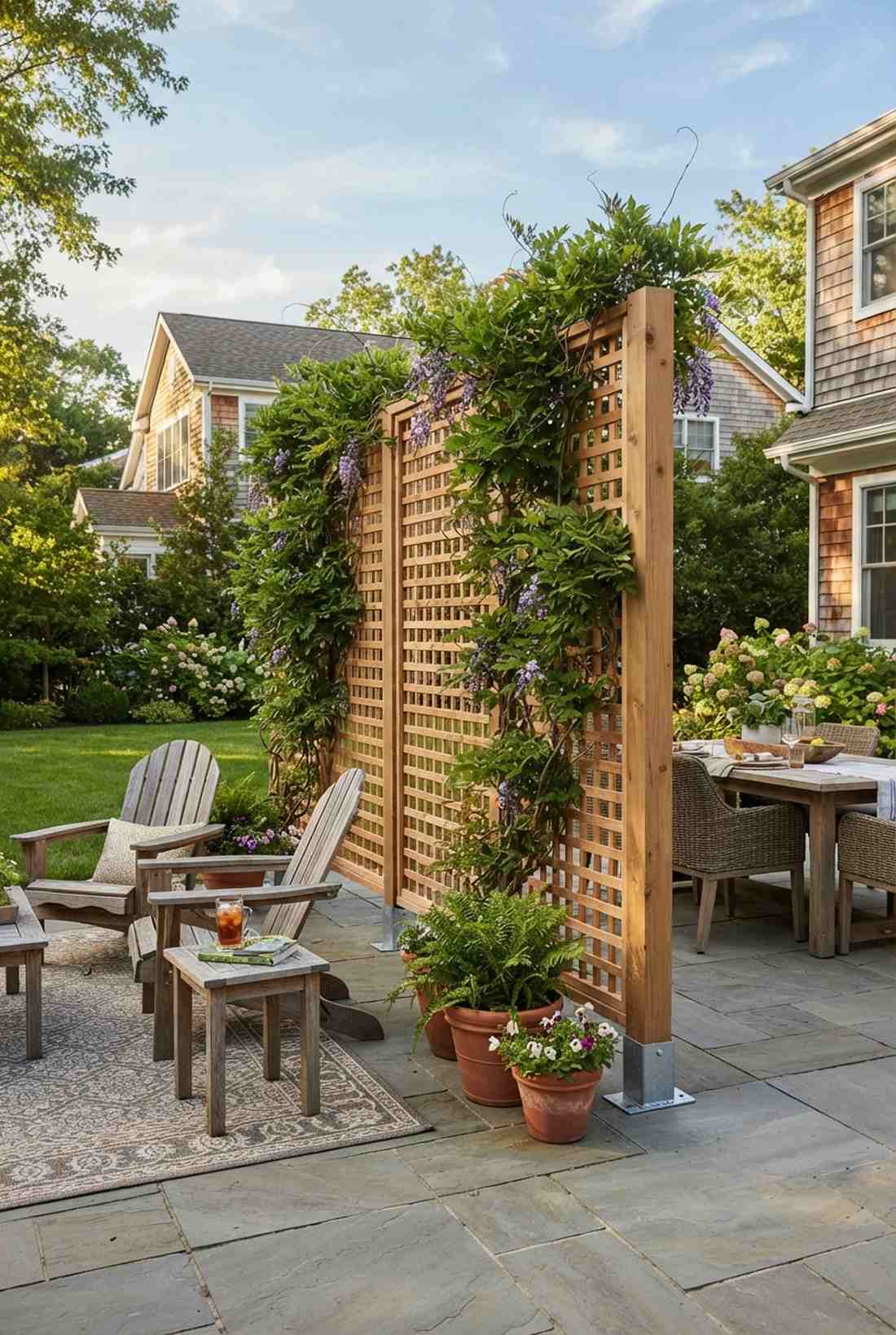 freestanding trellis walls