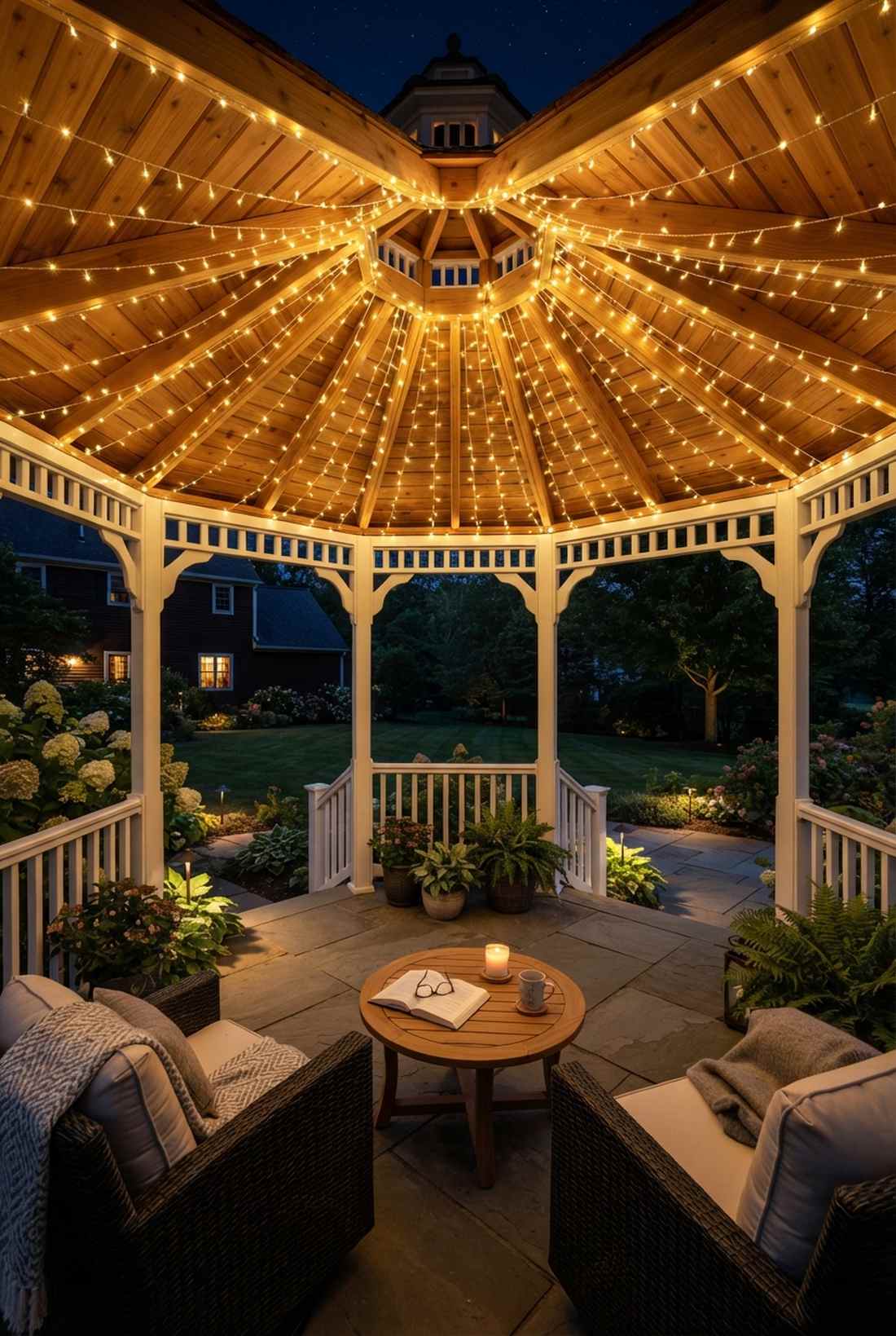 gazebo rafter draping
