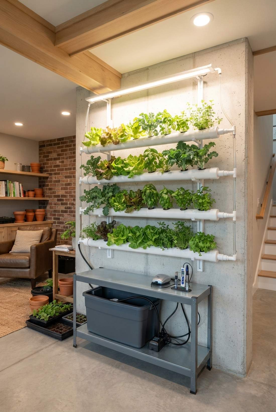 hydroponic wall panel
