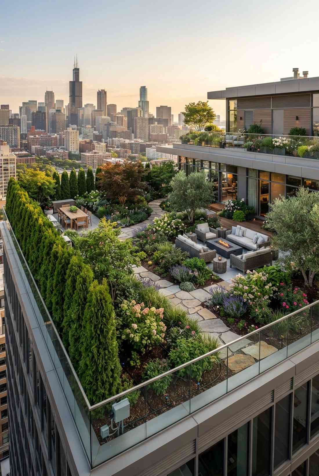 intensive rooftop gardens