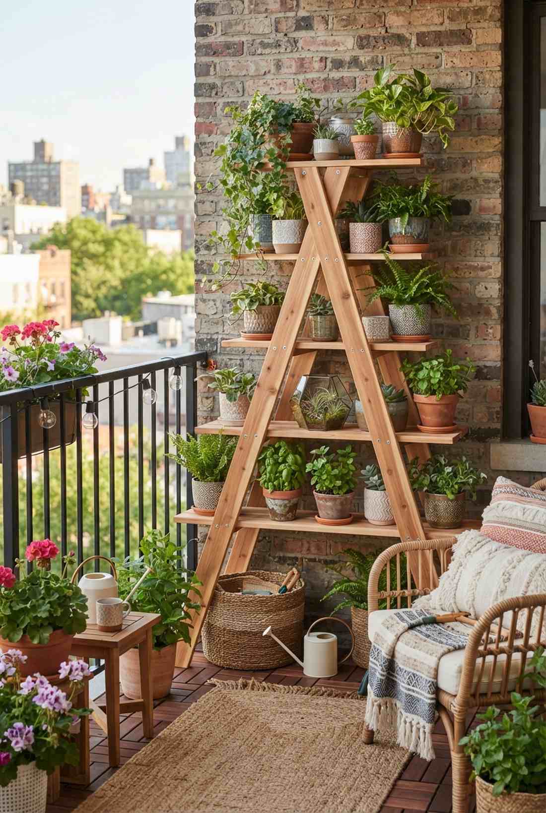 ladder shelf gardens
