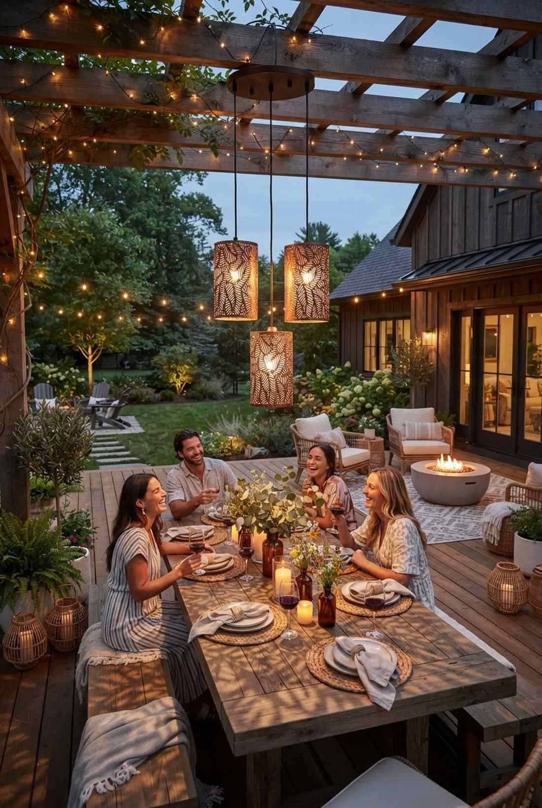leaf canopy pendants