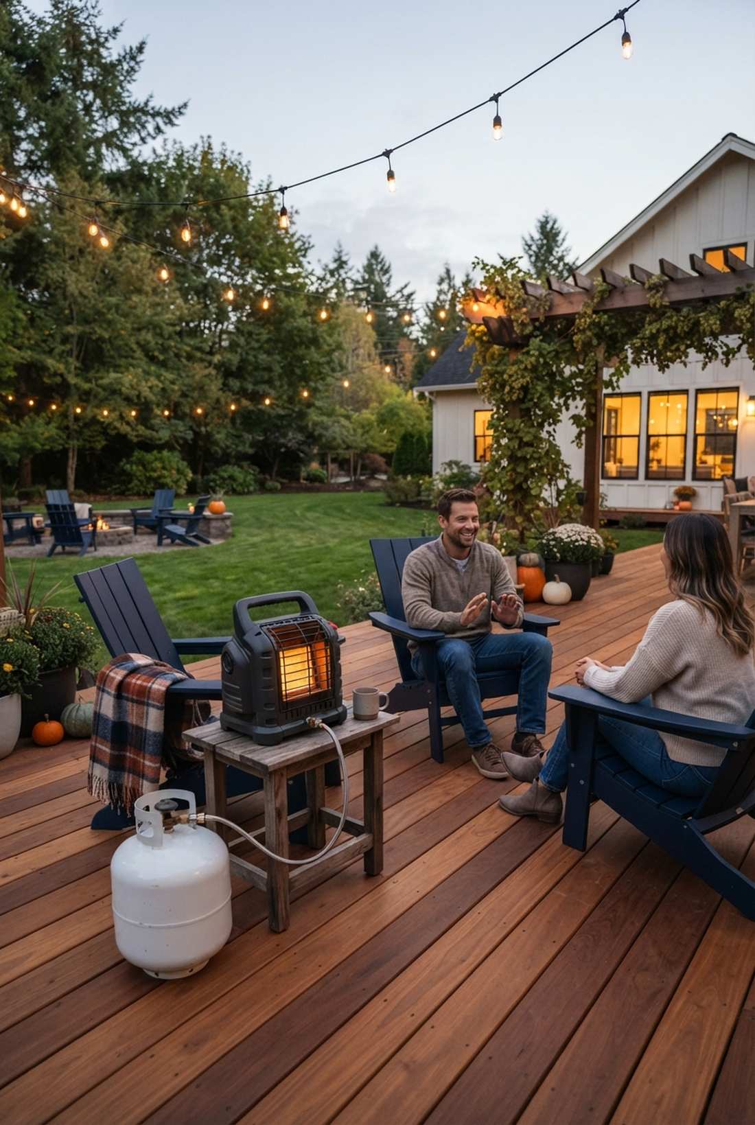 portable propane camping style heater