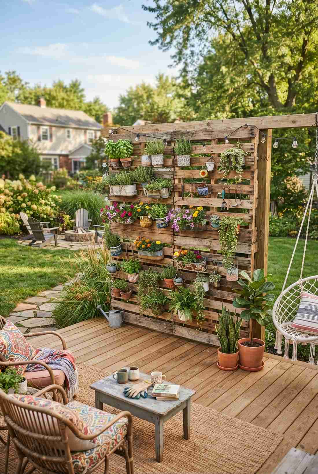 reclaimed wood pallet wall