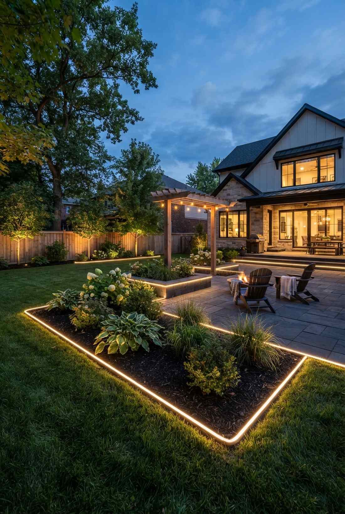 rope light edging