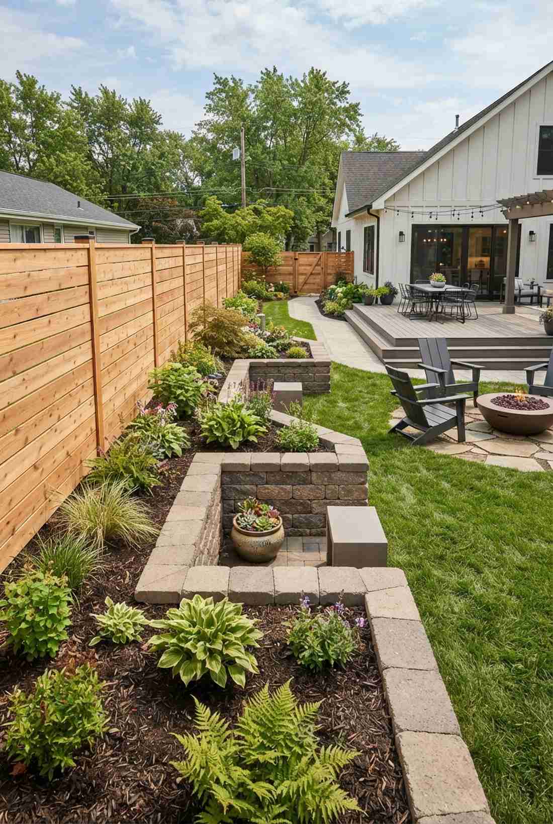 staggered offset bed arrangement