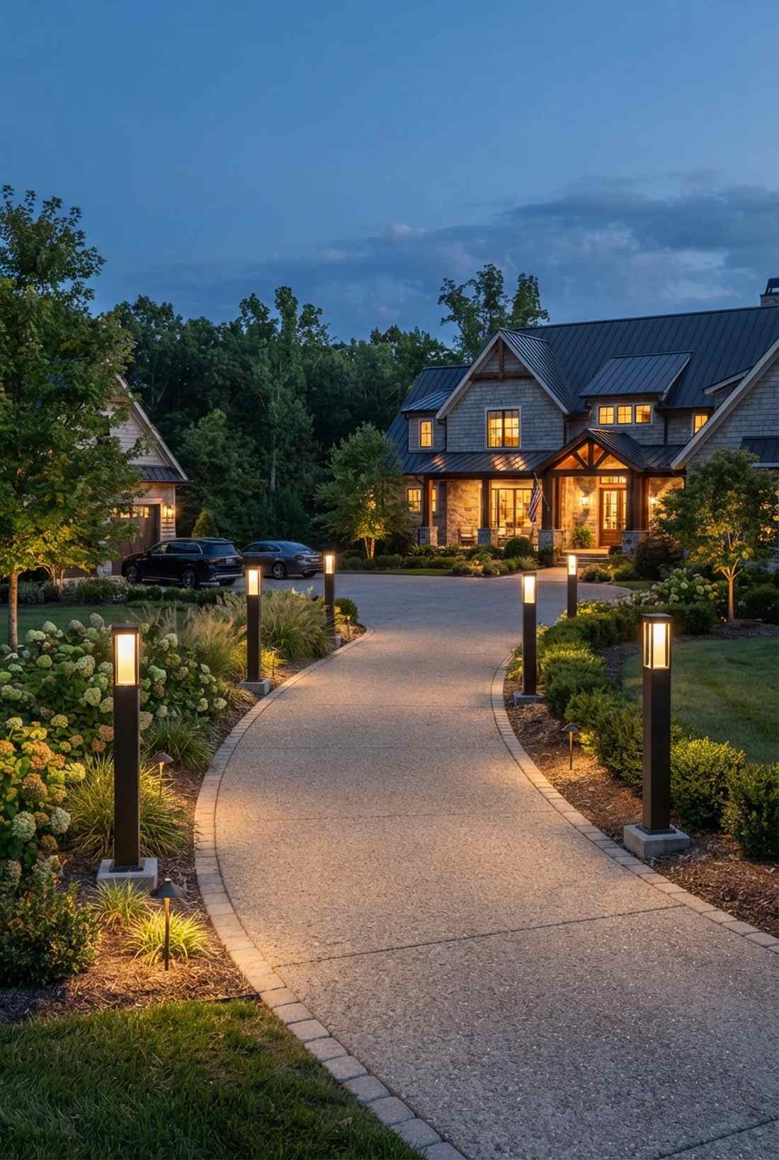 tall column lights
