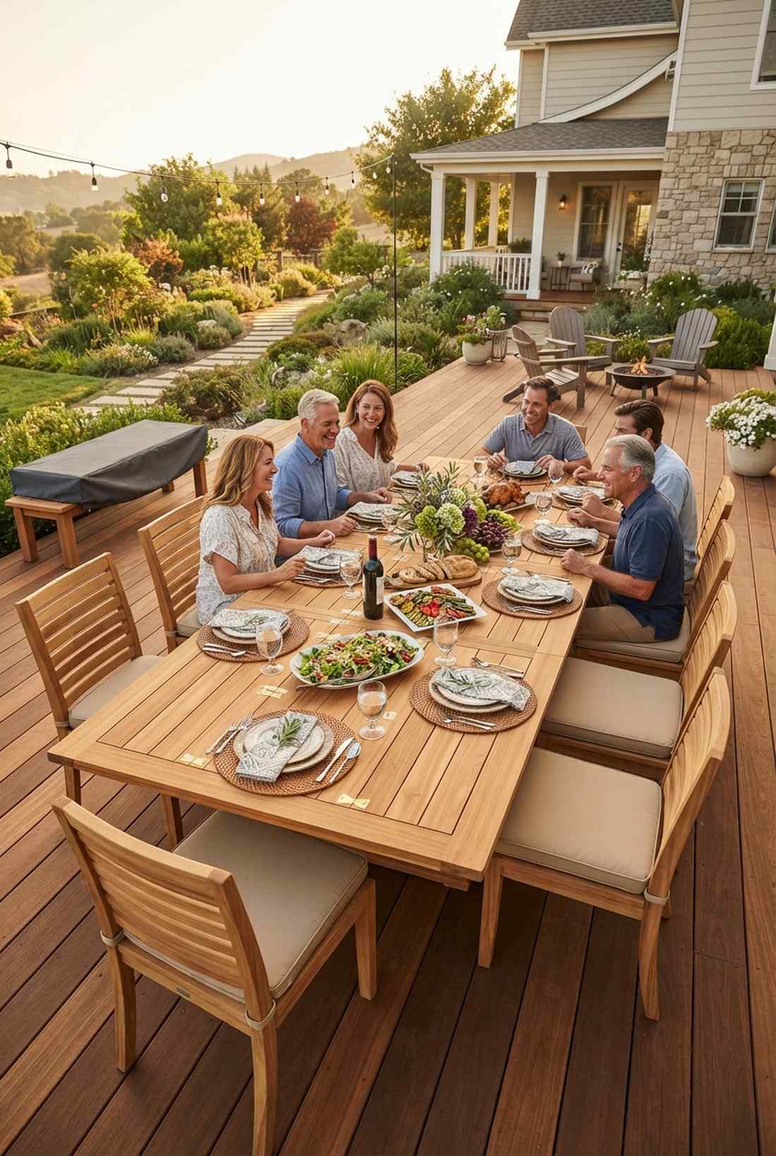teak dining table with extension leaves