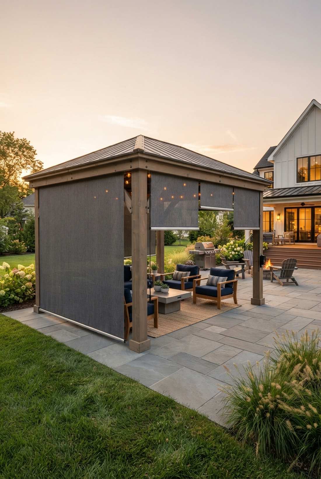 vertical drop curtains for adjustable coverage
