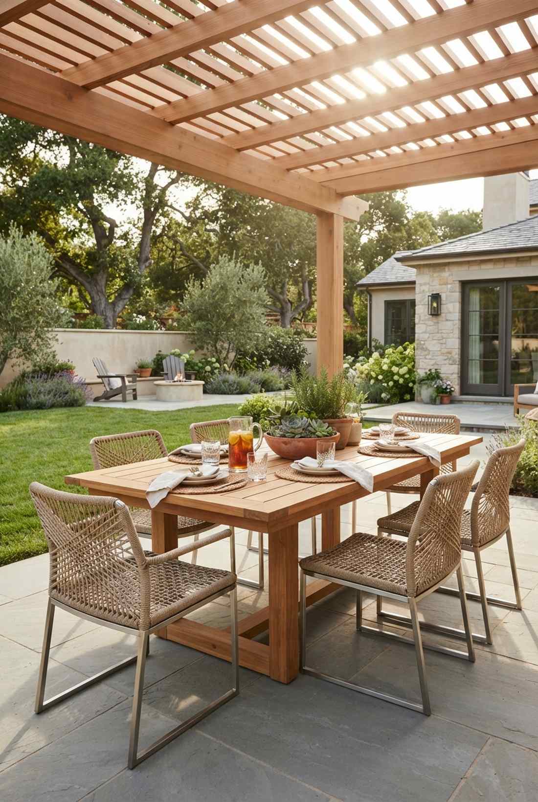 woven rope dining chairs