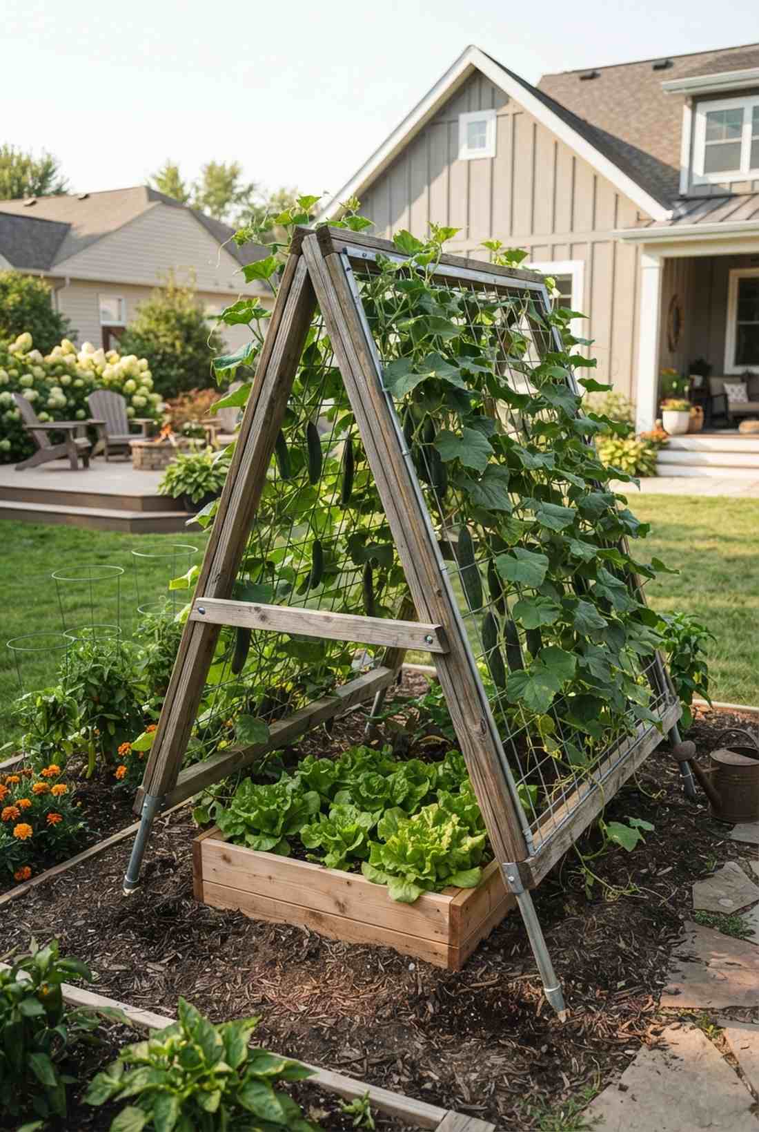 arched garden tunnels
