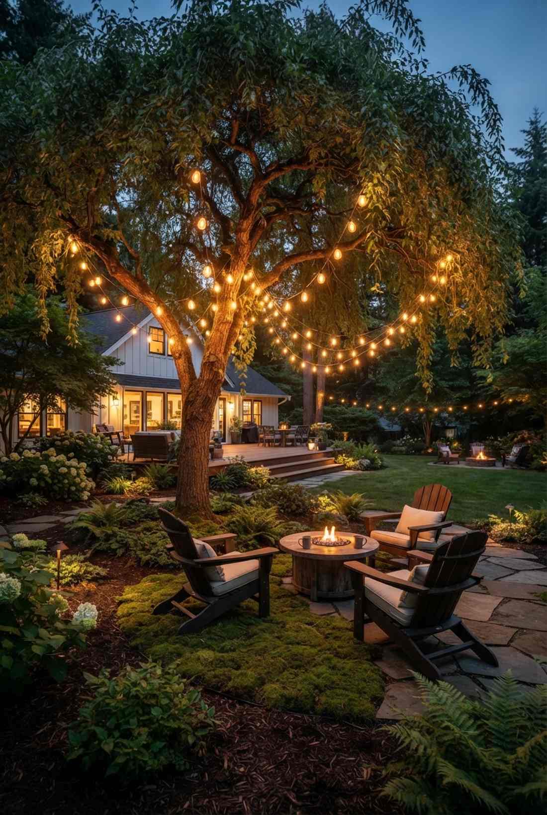 branch canopy draping