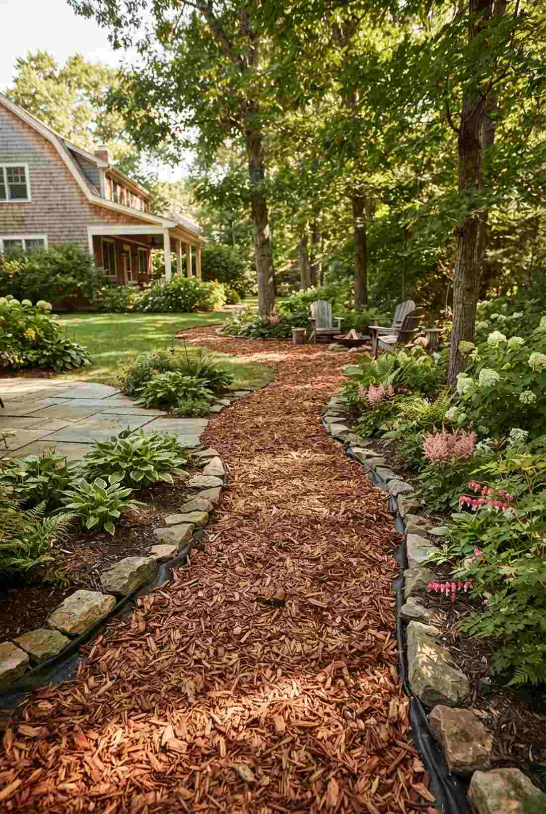 cedar chip double layer