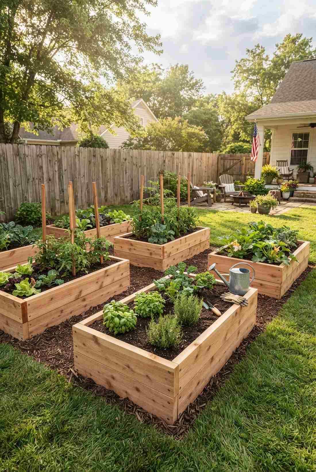 cedar plank beds for wood fences