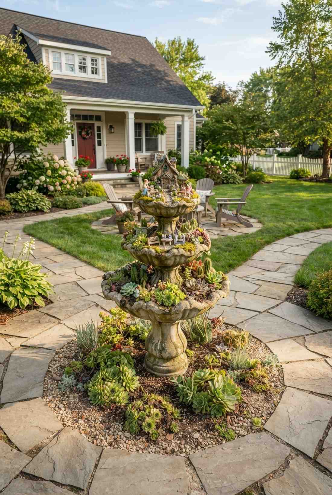 central fountain planter hybrid