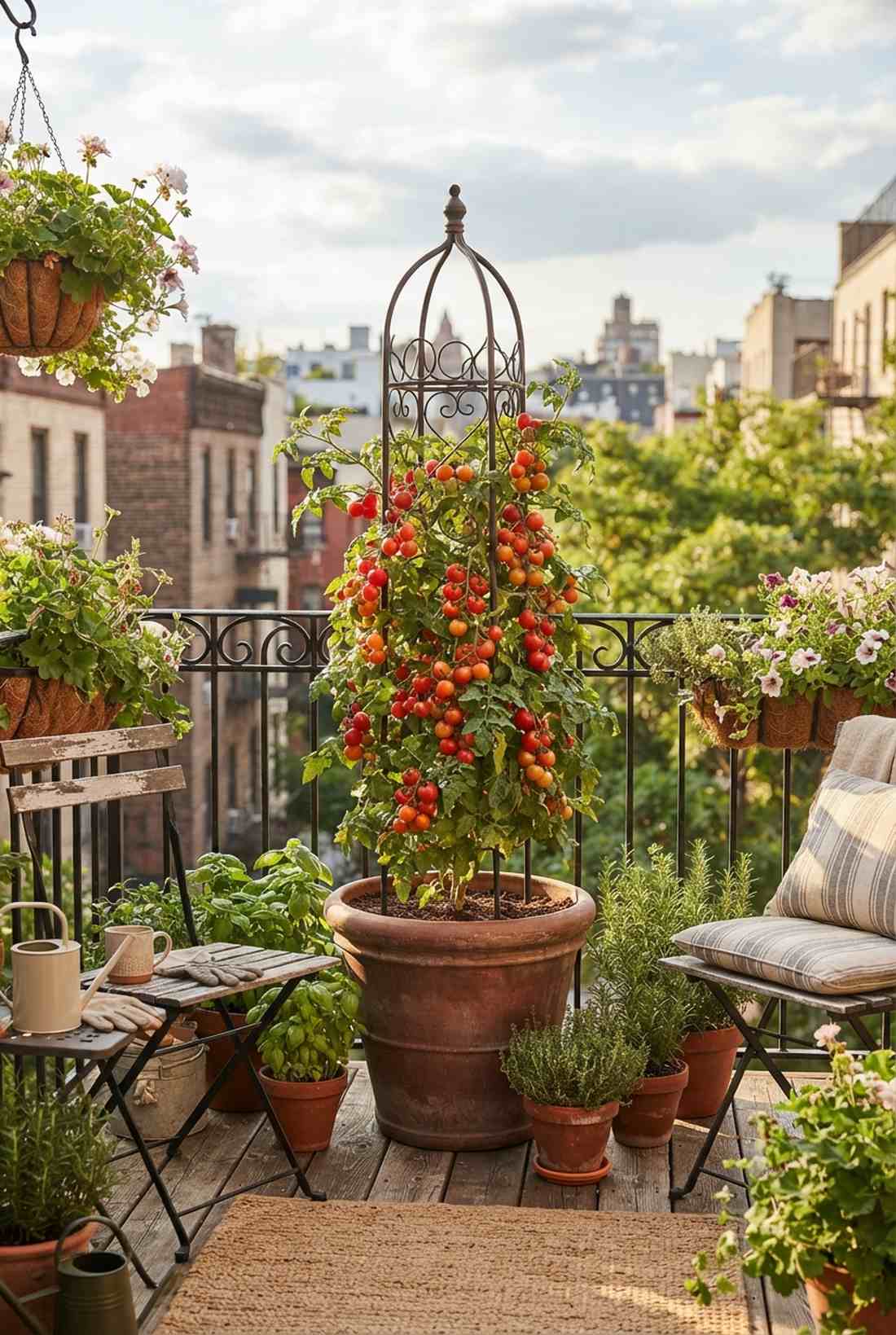cherry tomato tower
