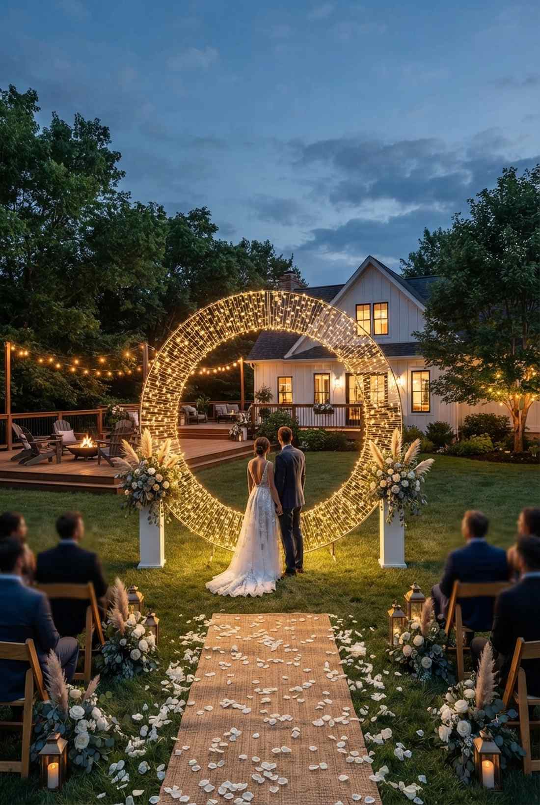 circular halo backdrop