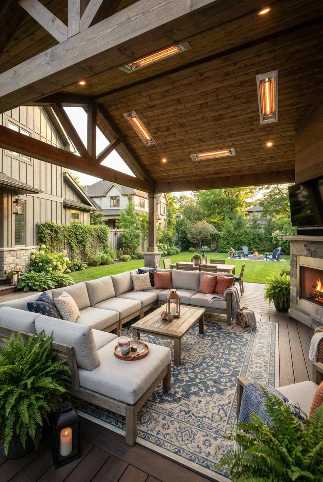 covered outdoor living rooms