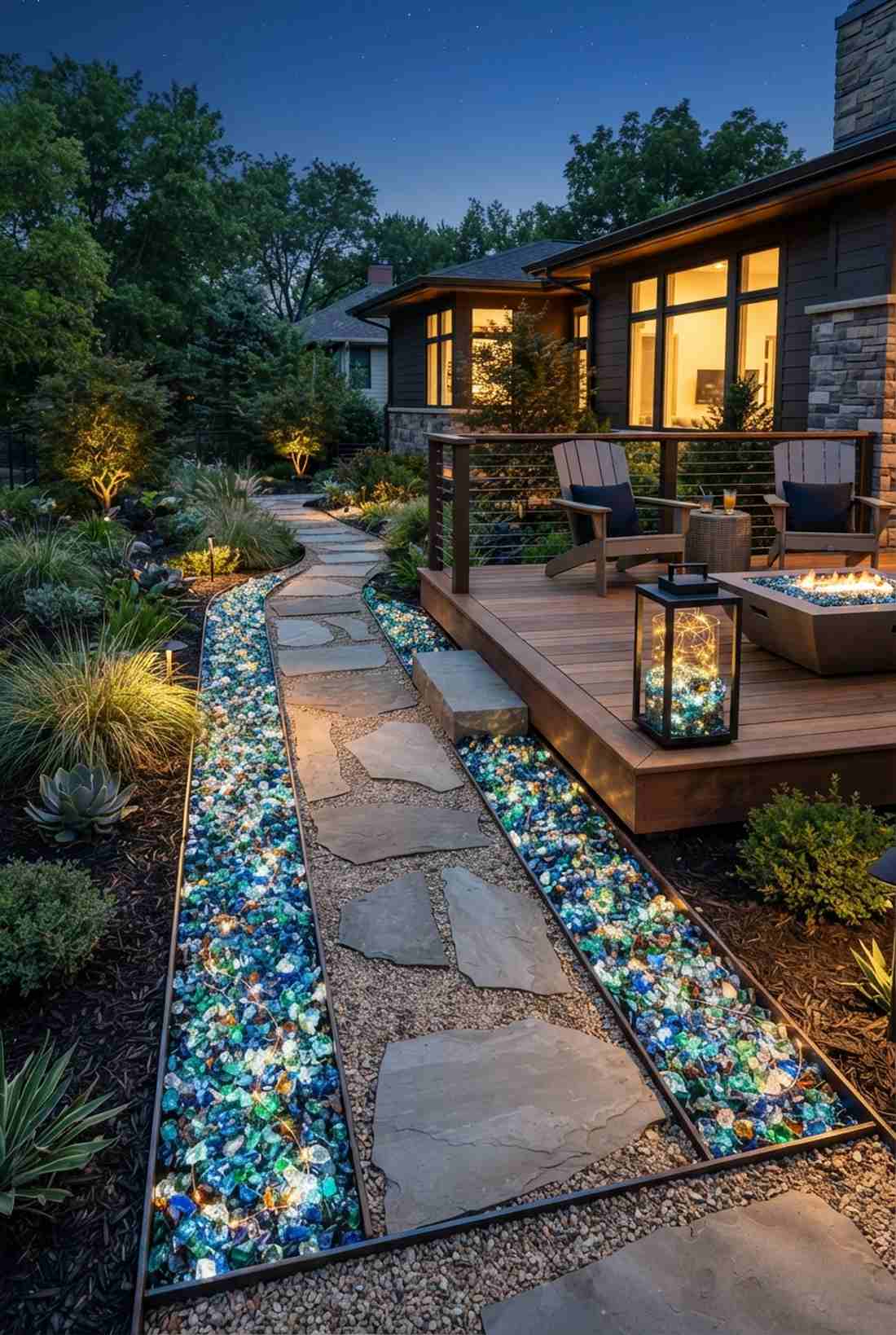 crushed glass mulch