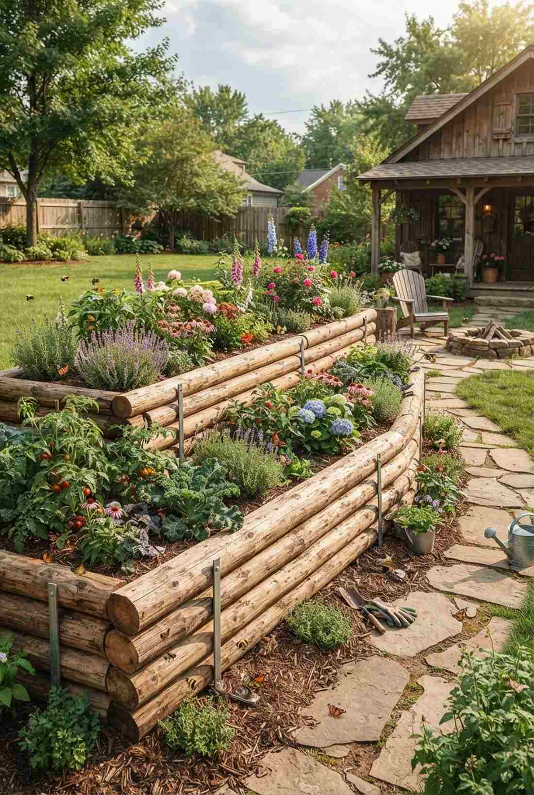 double log stacked walls