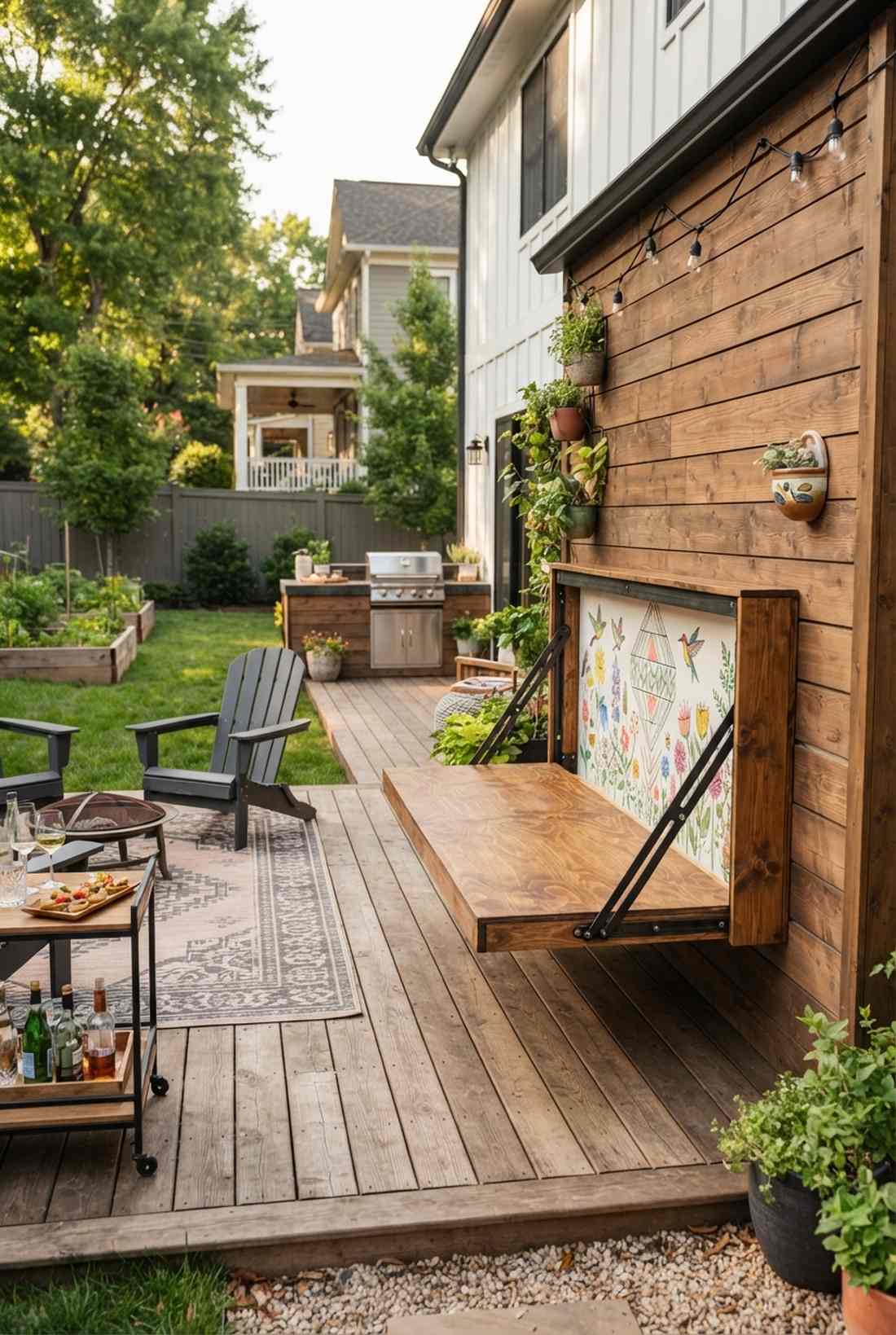 fold down murphy bench