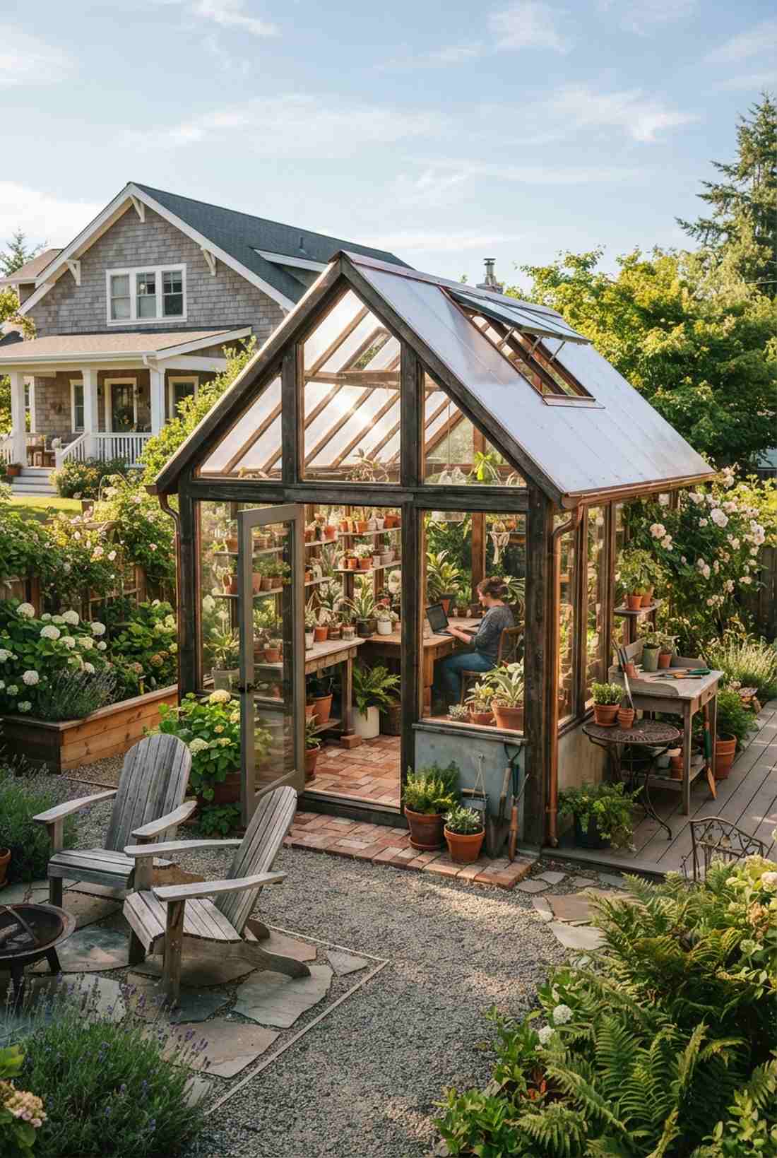 greenhouse inspired glass studio