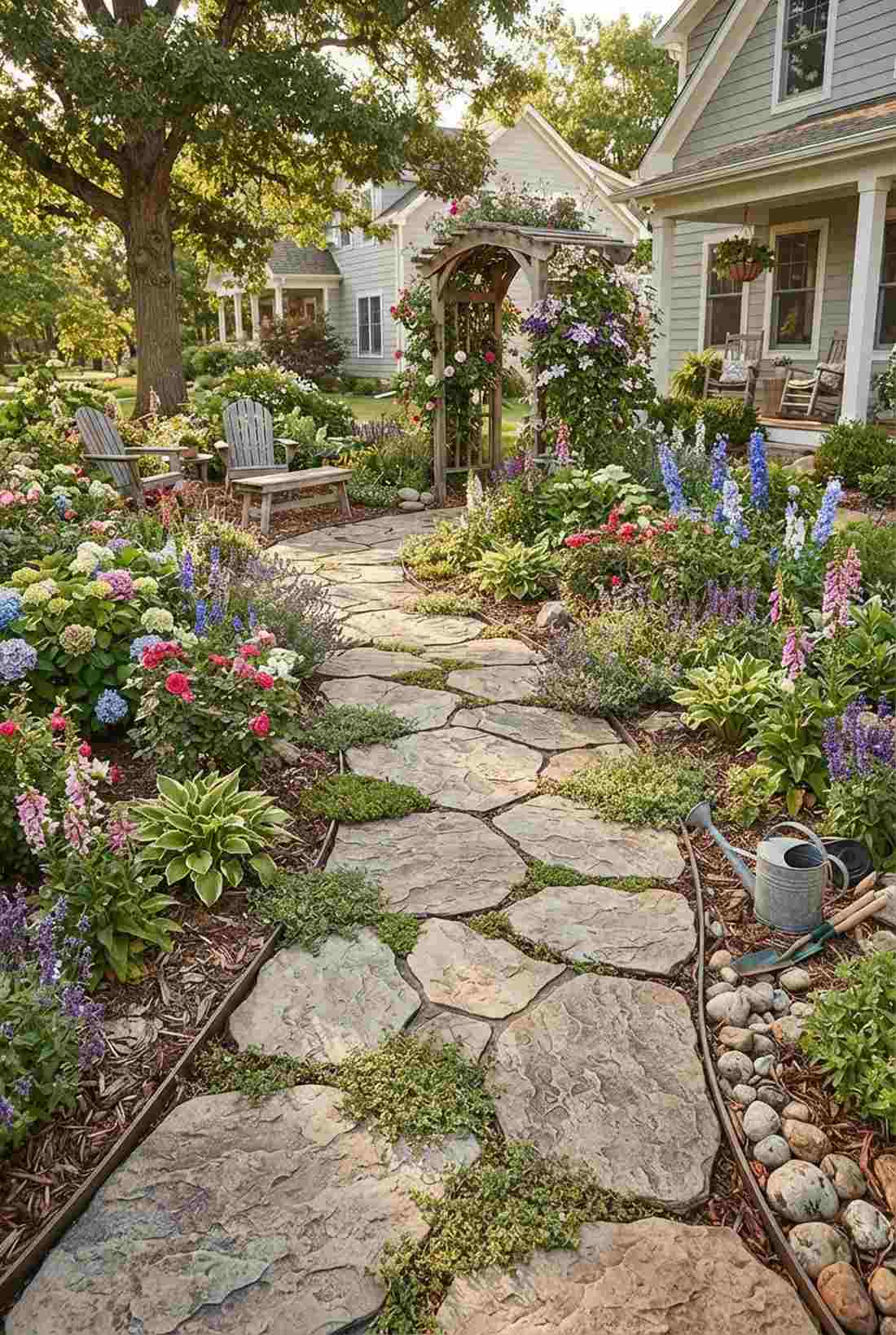 irregular flagstone style