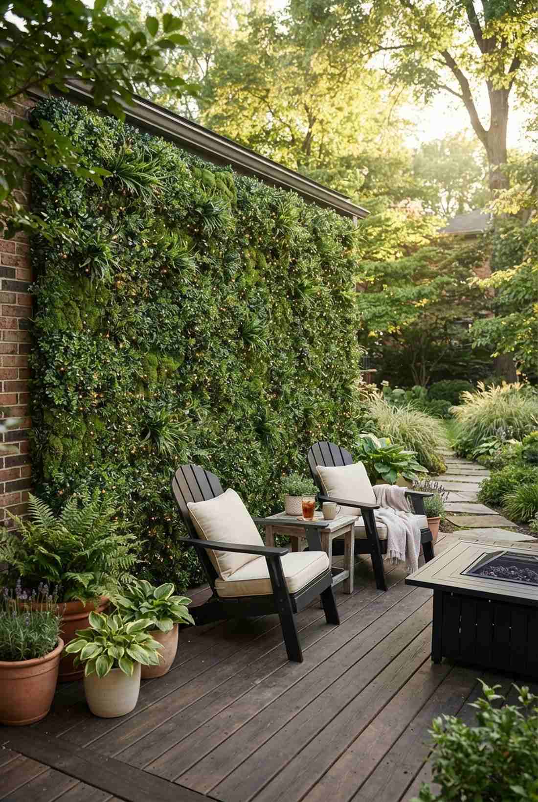 living wall evergreen panels
