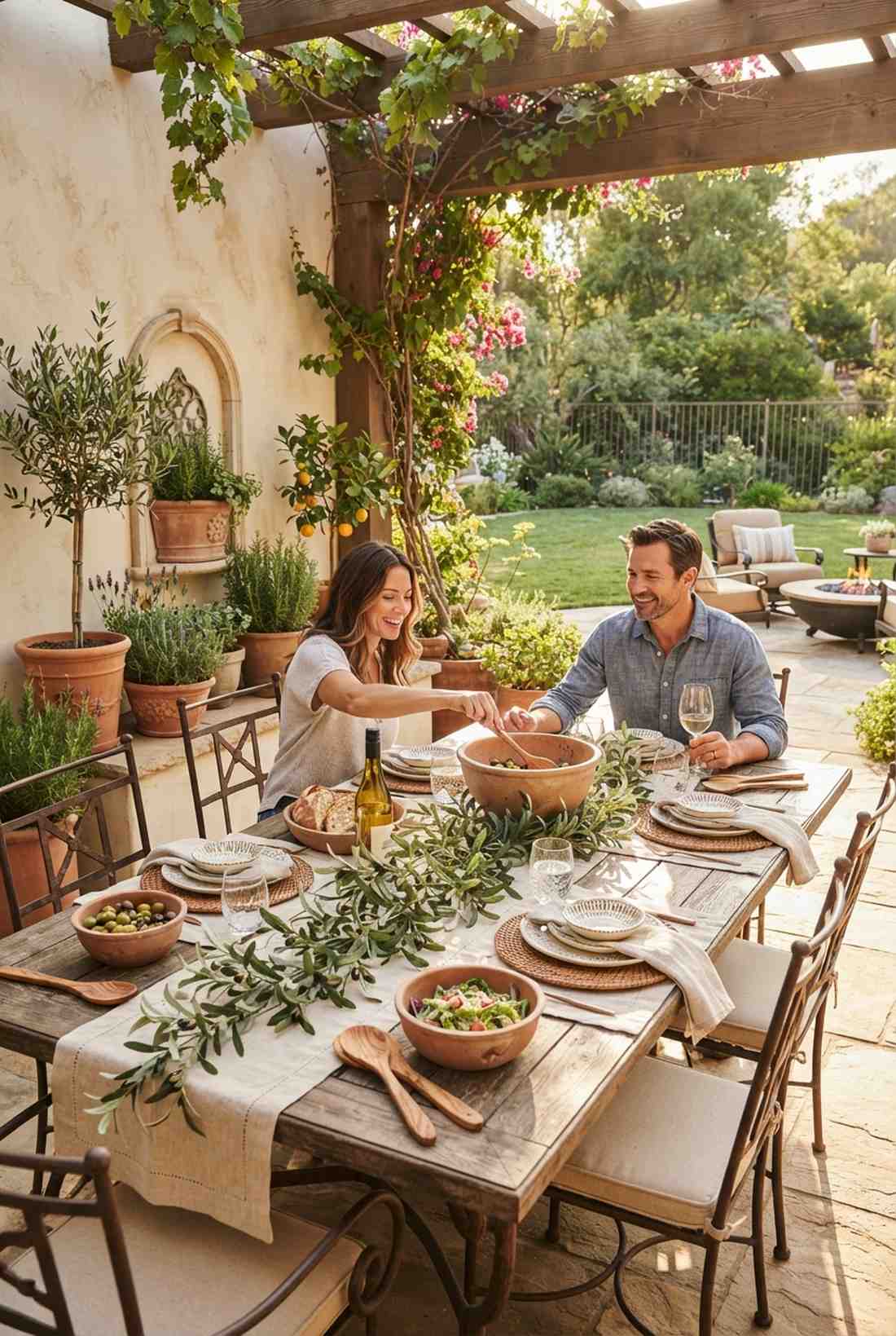 mediterranean courtyard