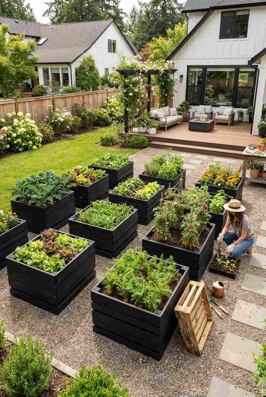 modular pallet collar veg beds