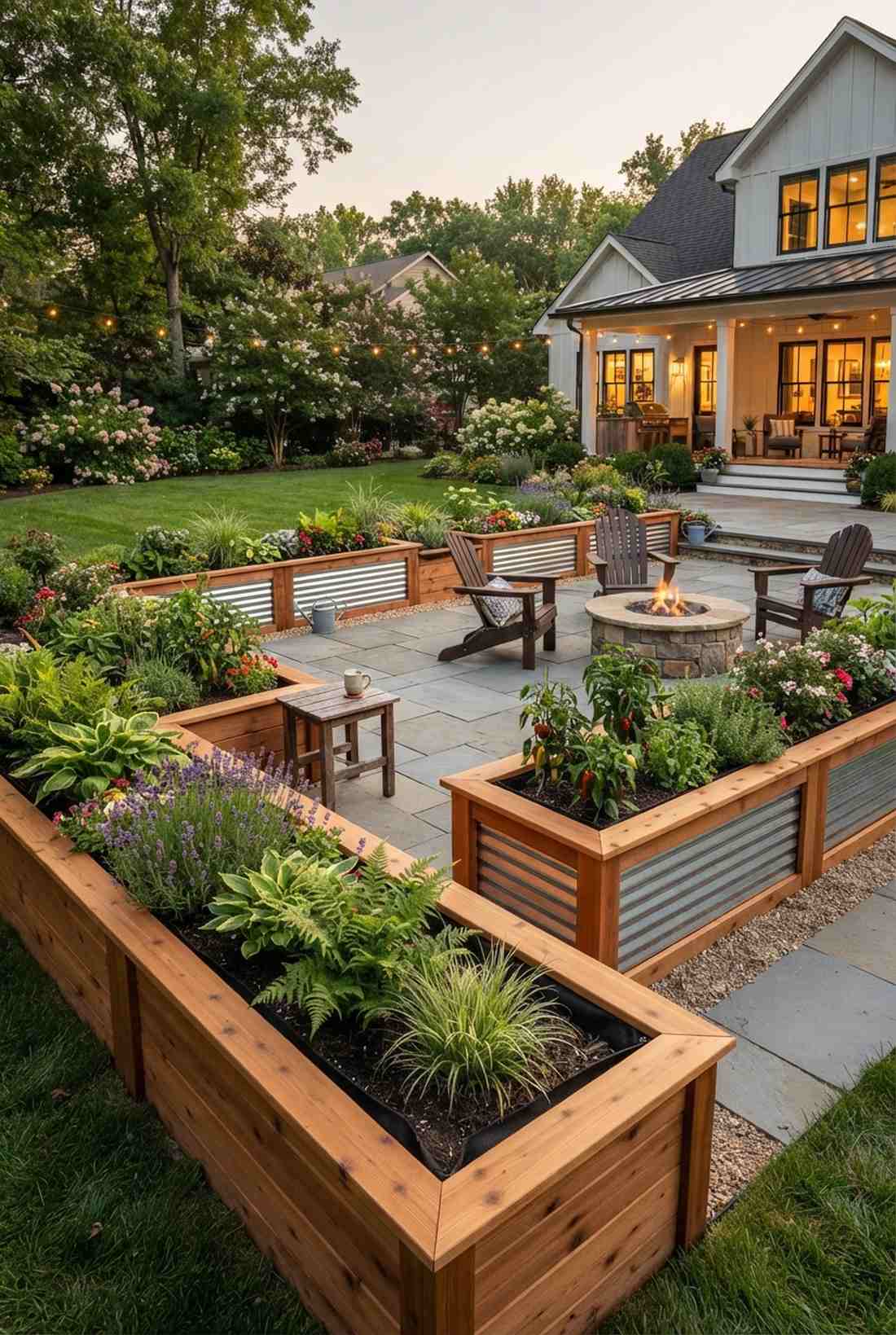raised bed perimeter planters