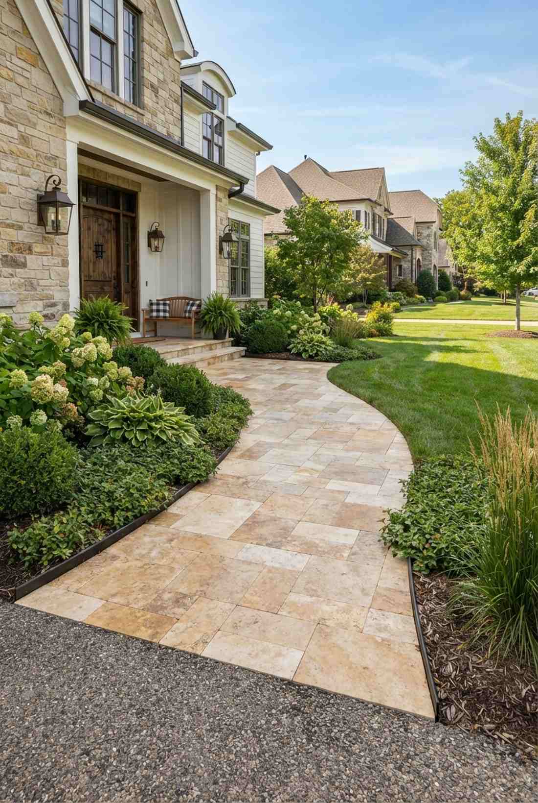 random ashlar rectangular pavers