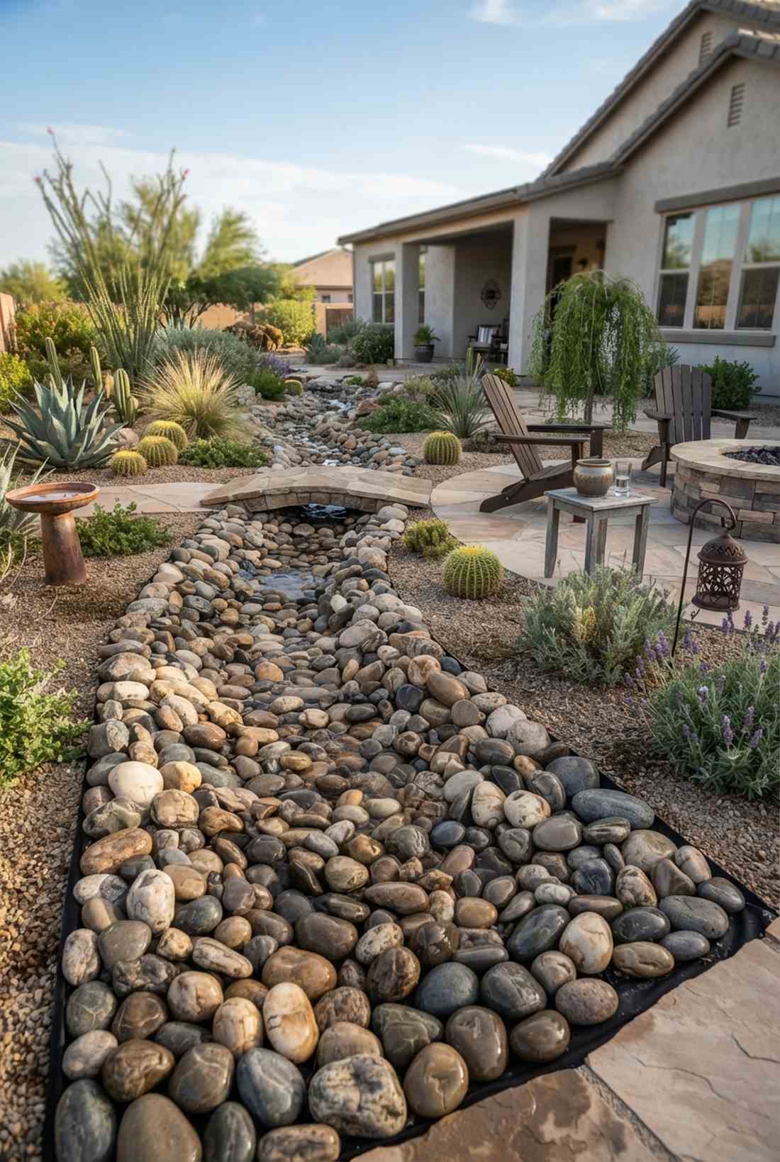 river rock meandering stream