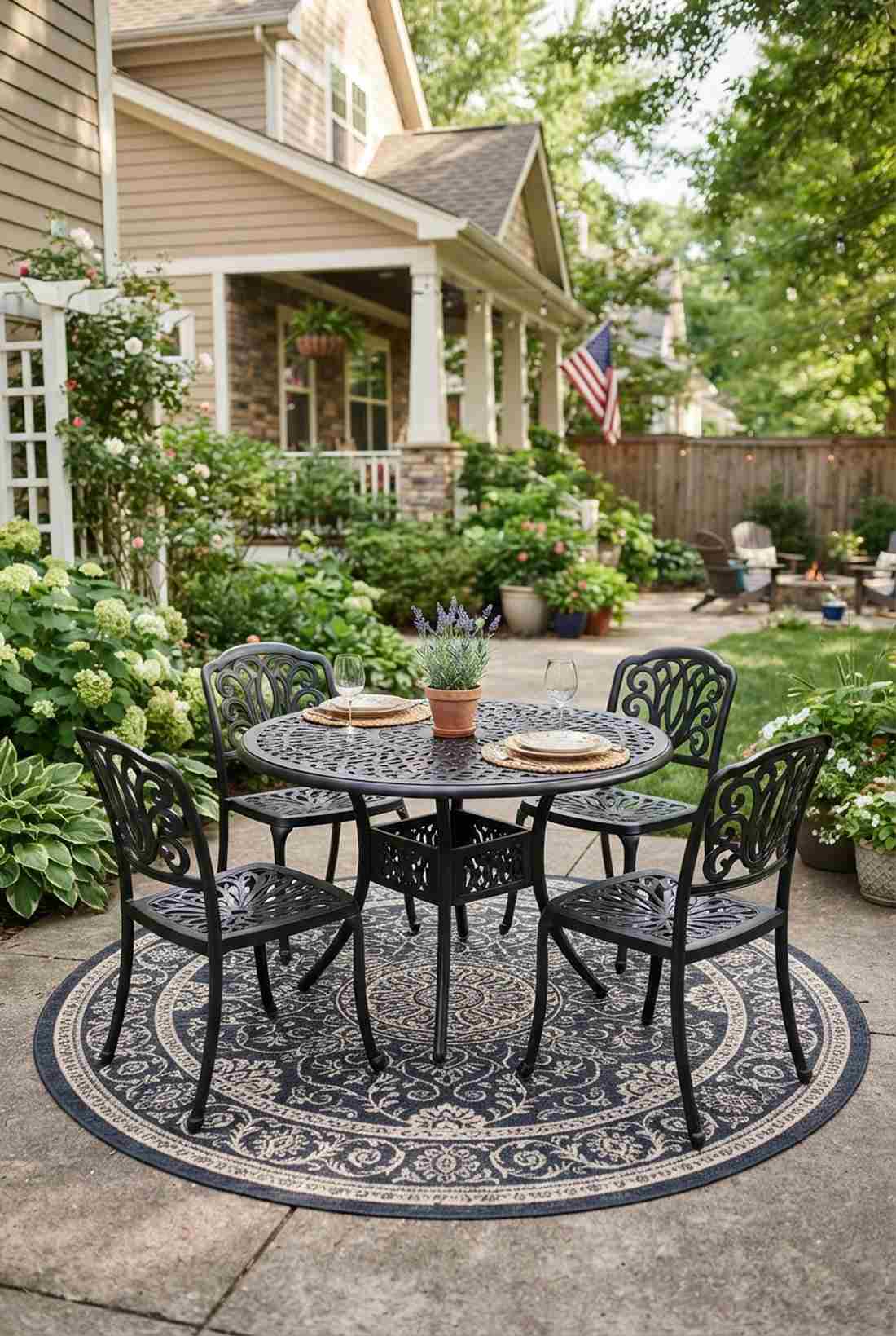 round table for intimate conversation dining