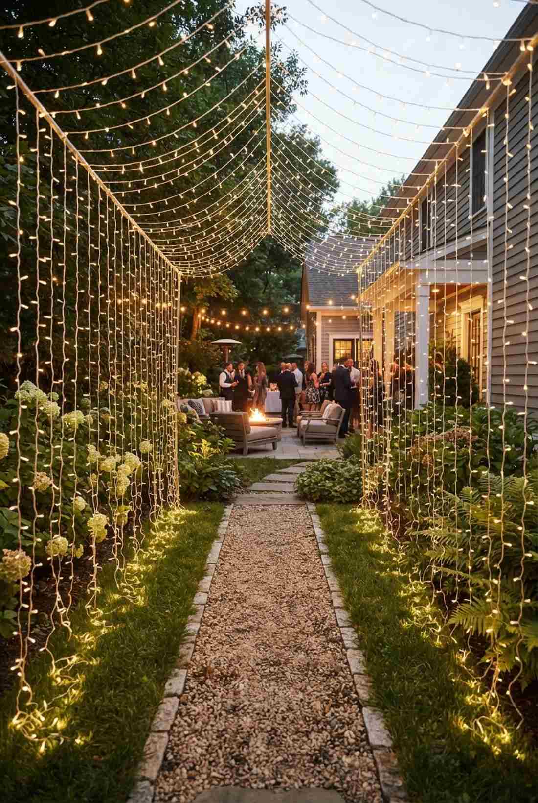 side drape tunnel entrance