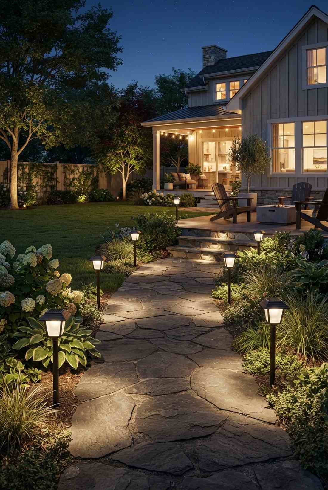 solar pathway border lighting