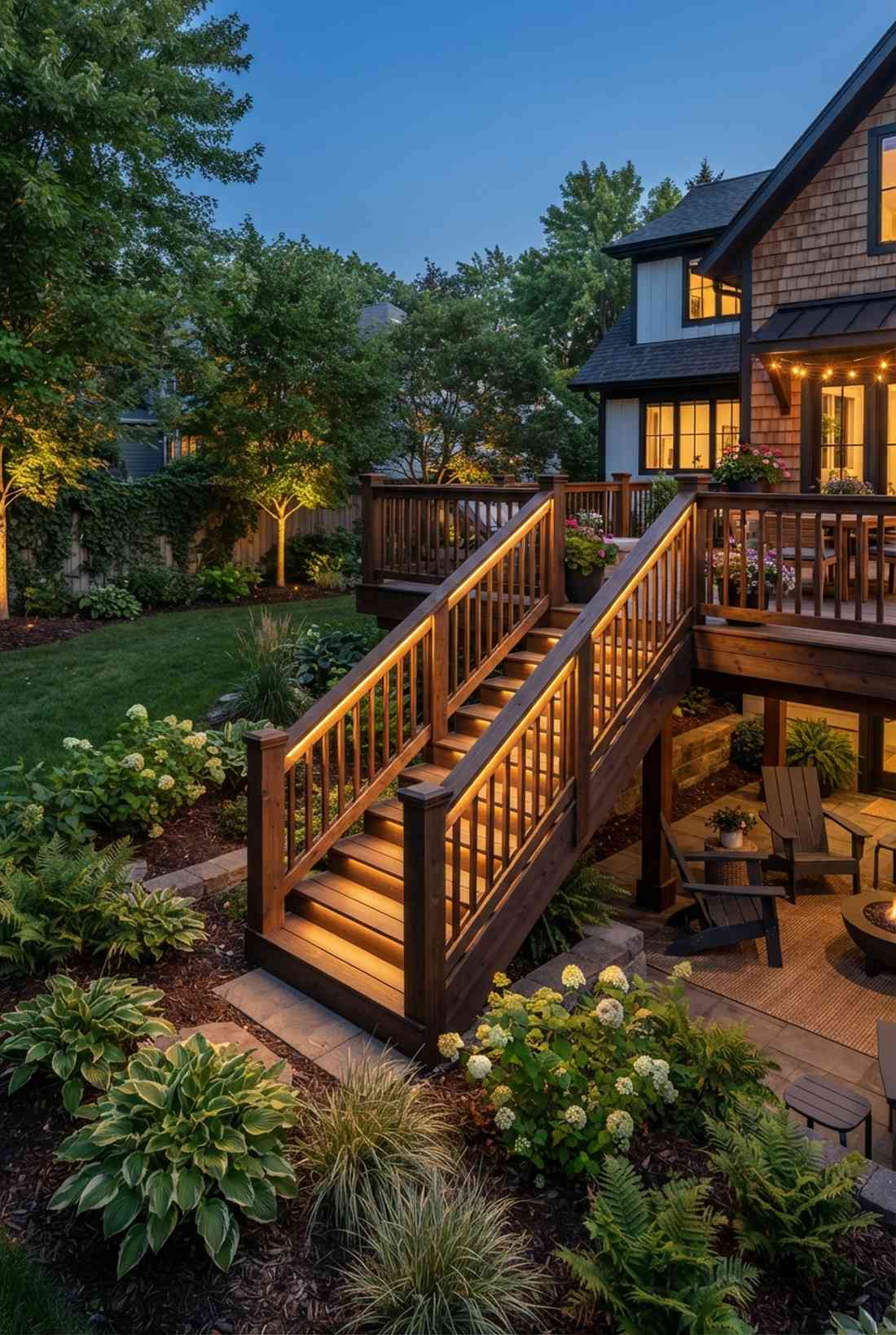 stairway handrail integration