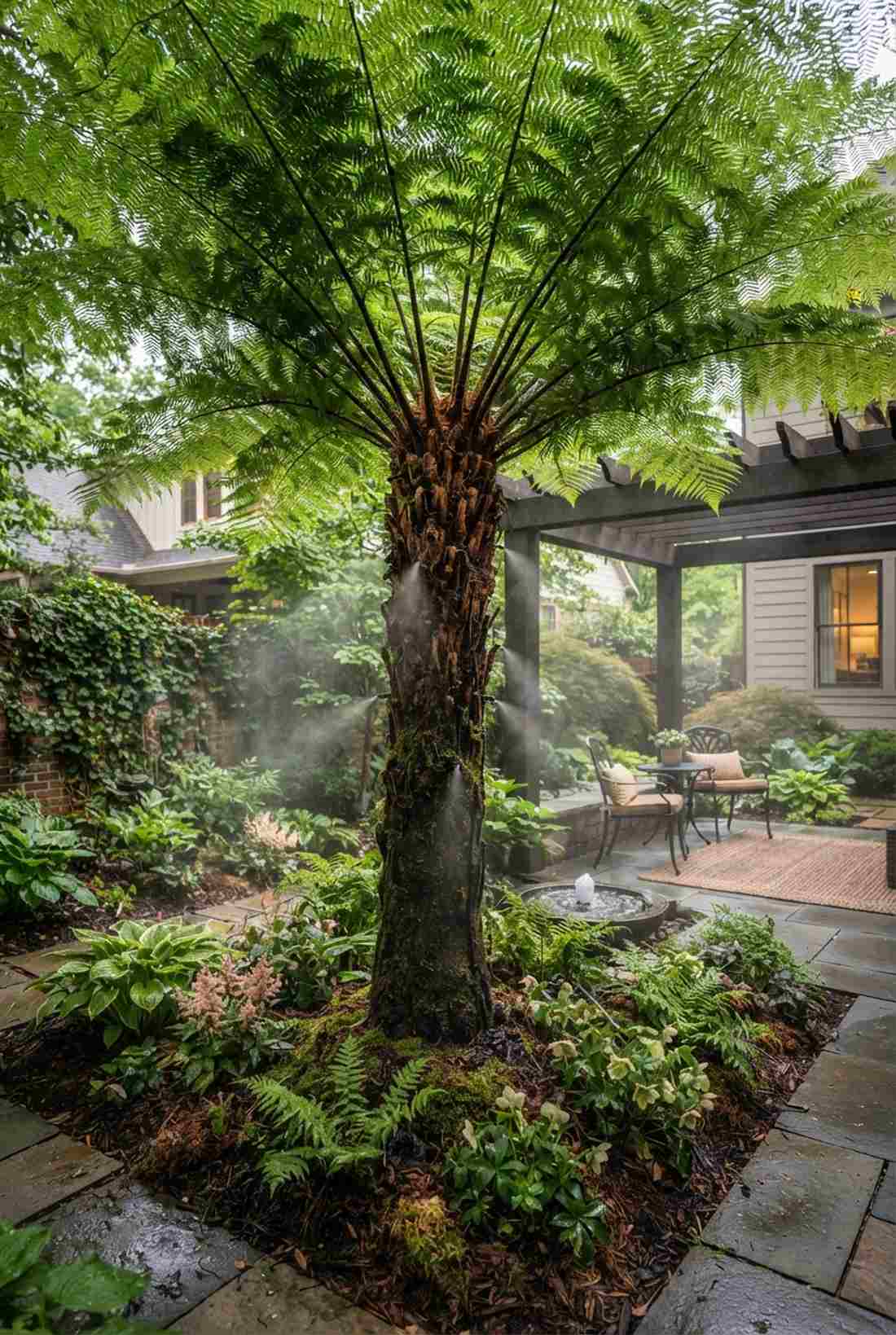 tree fern rainforest canopy