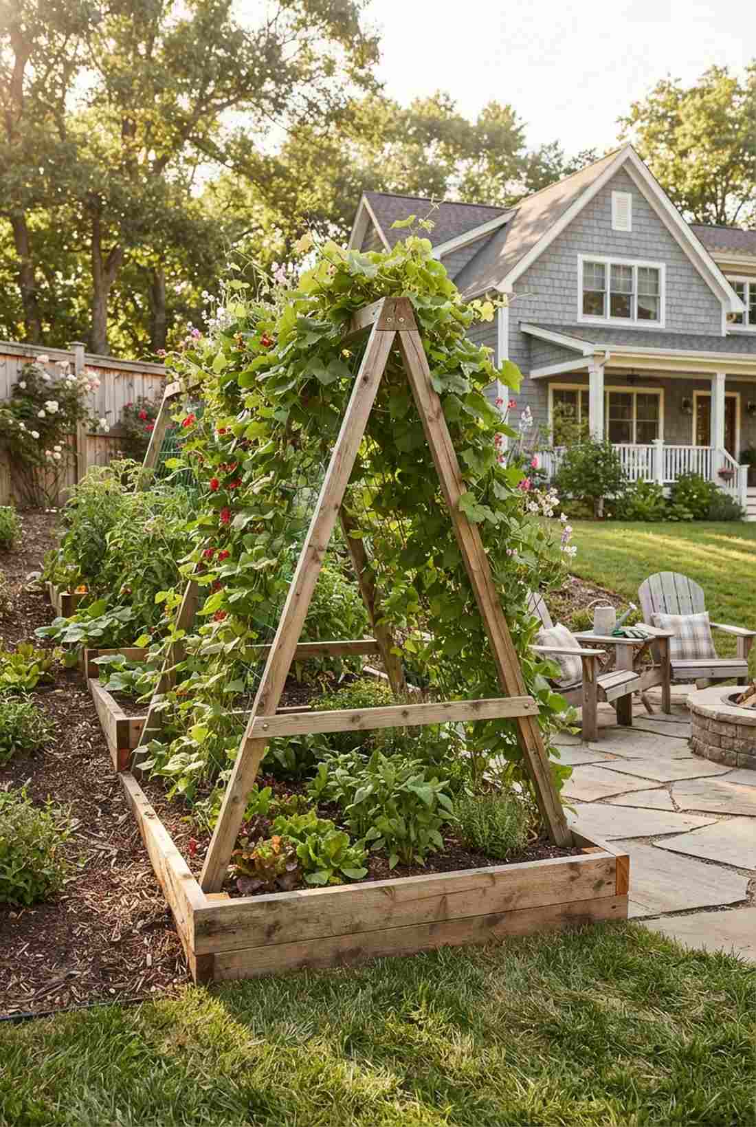 a frame cascade supports