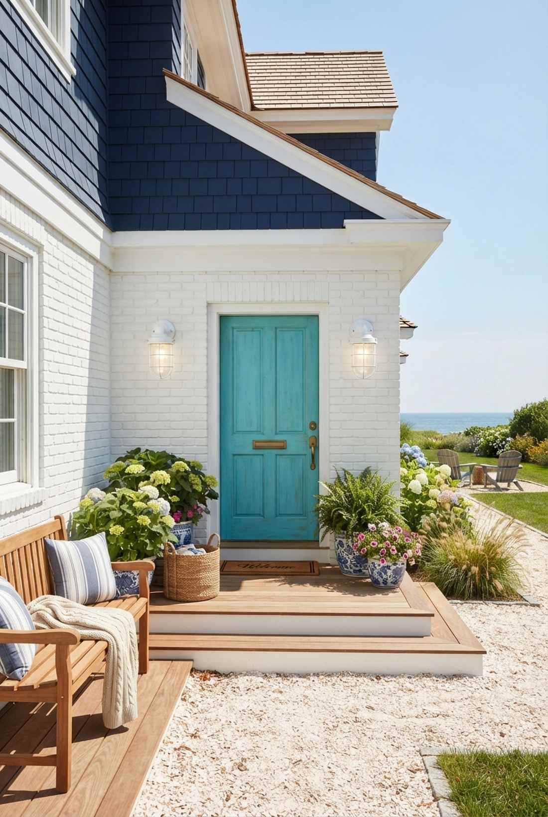 bright white coastal sconces