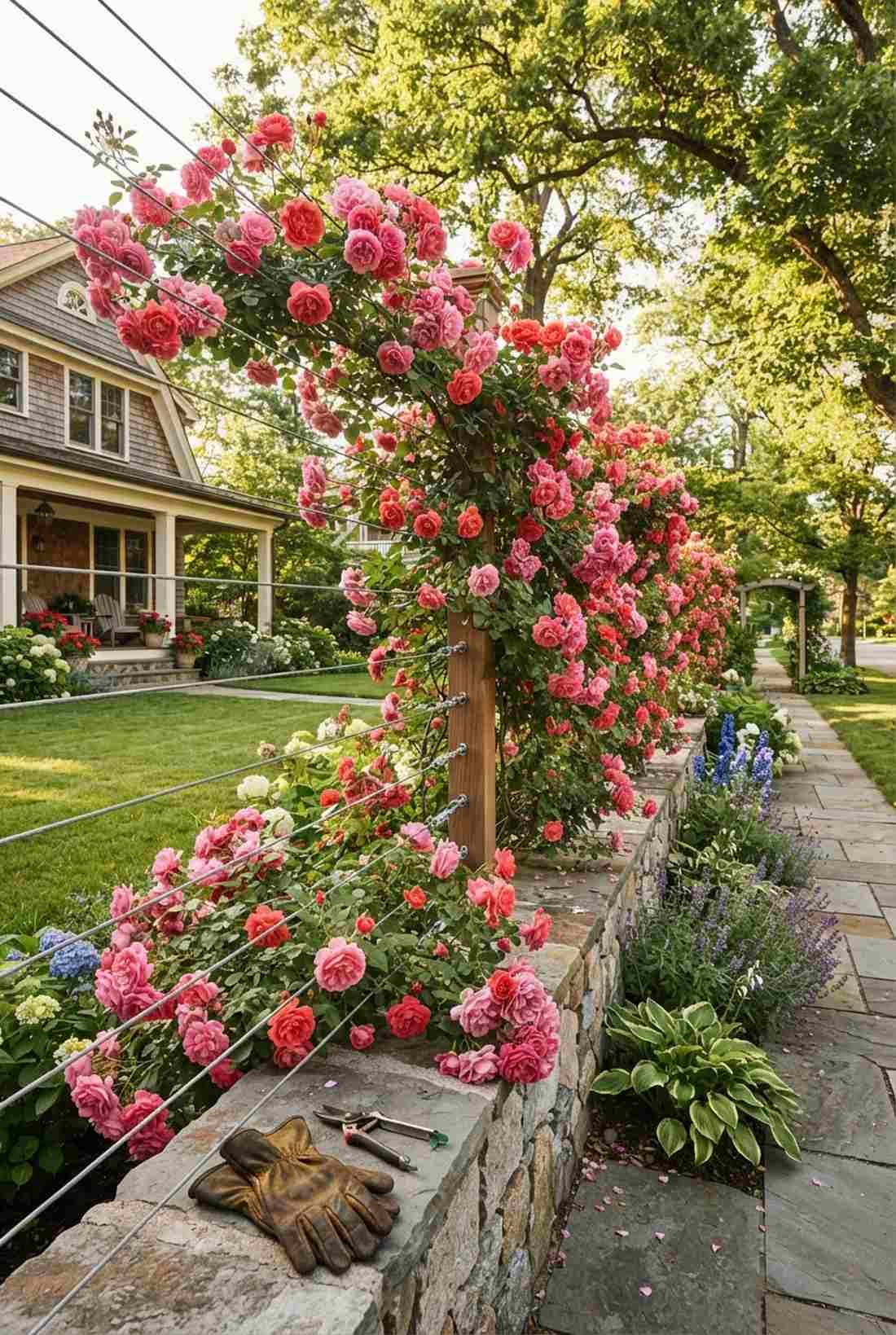 climbing roses romantic screens