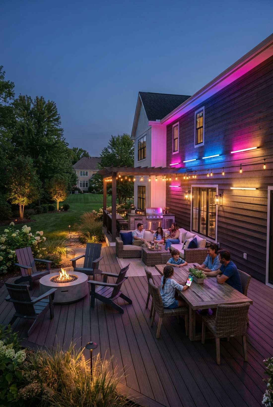 color changing smart wall light