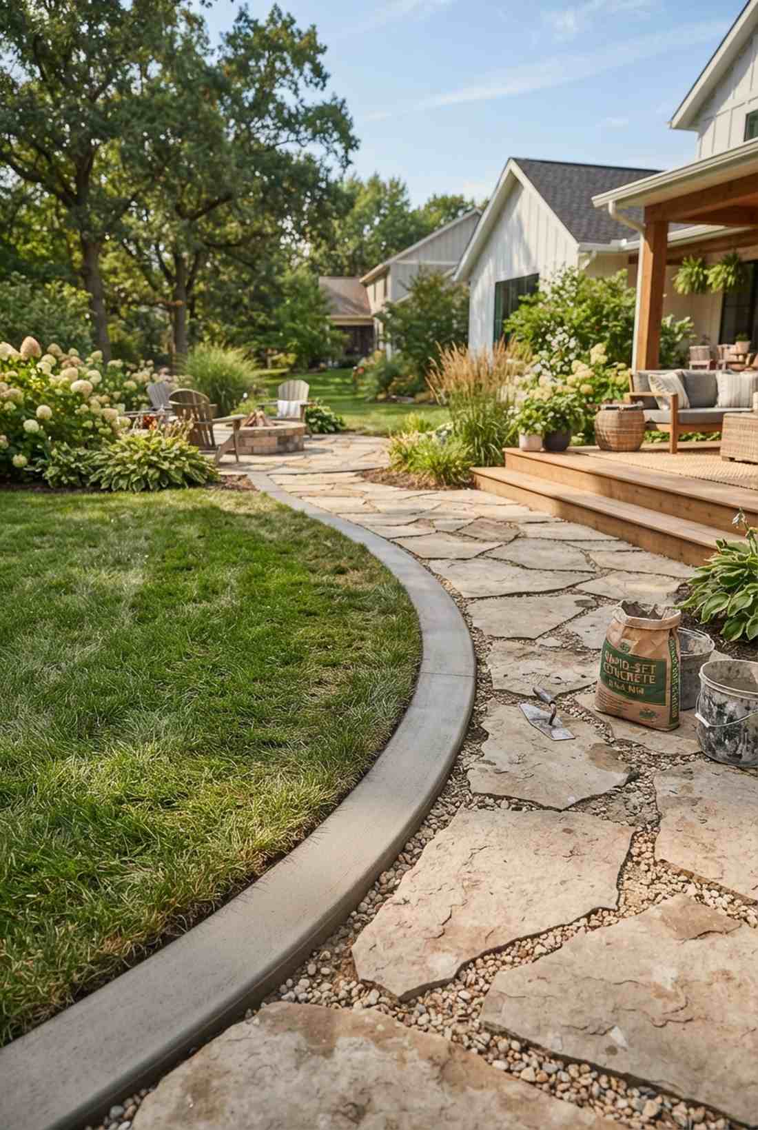 concrete edge restraint border