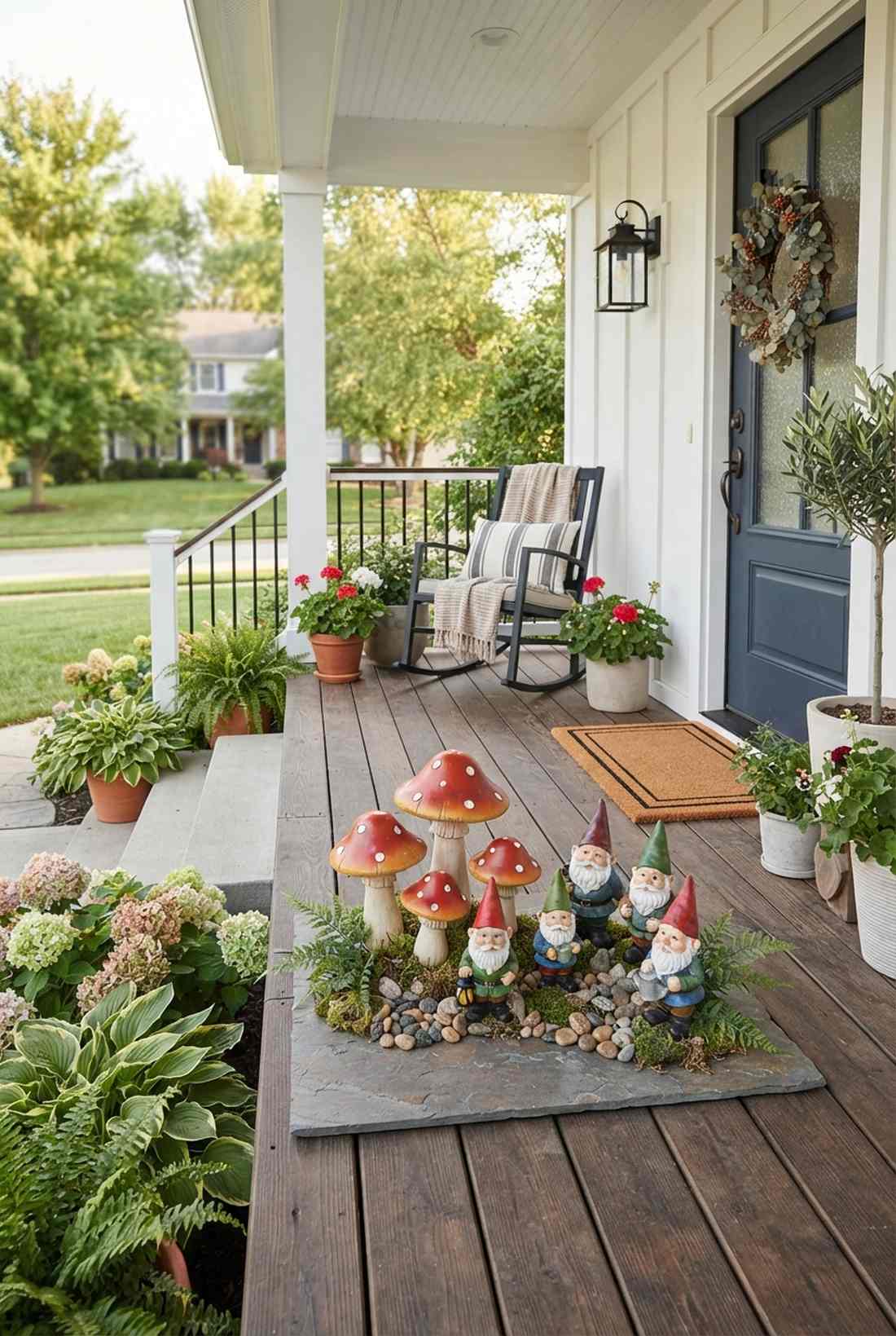 doorstep mushroom gnome cluster