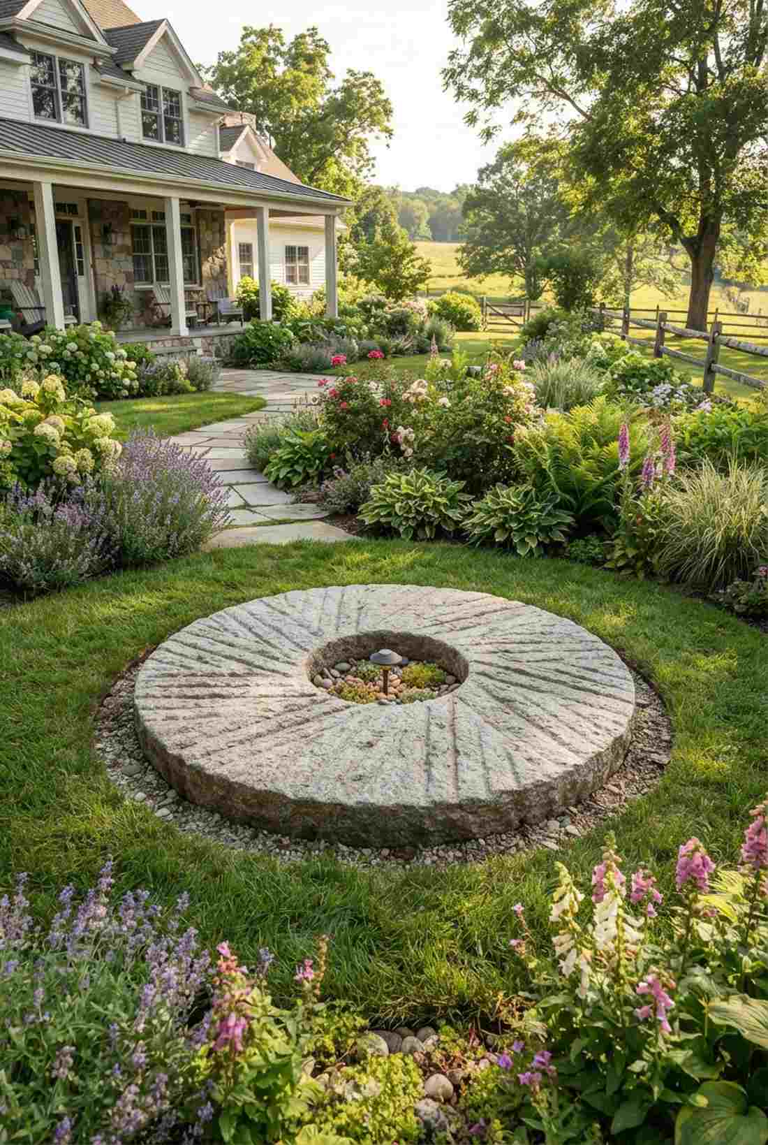 granite millstone replicas