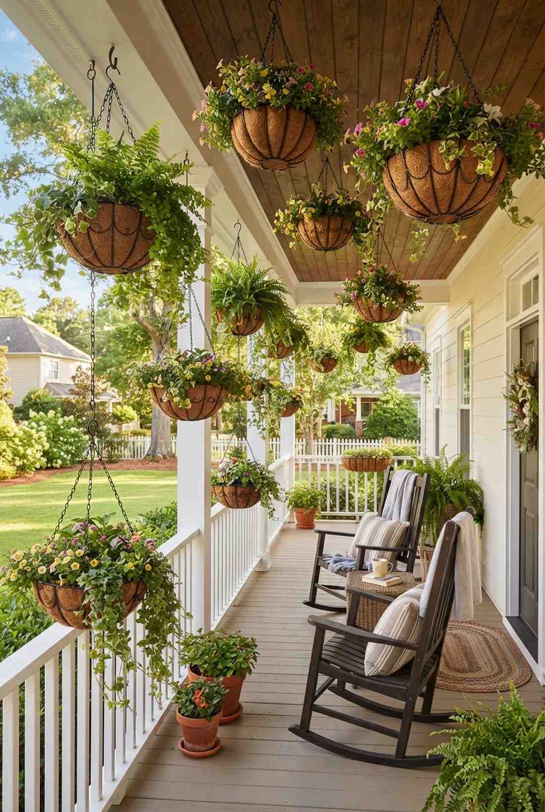 hanging basket ceiling layers