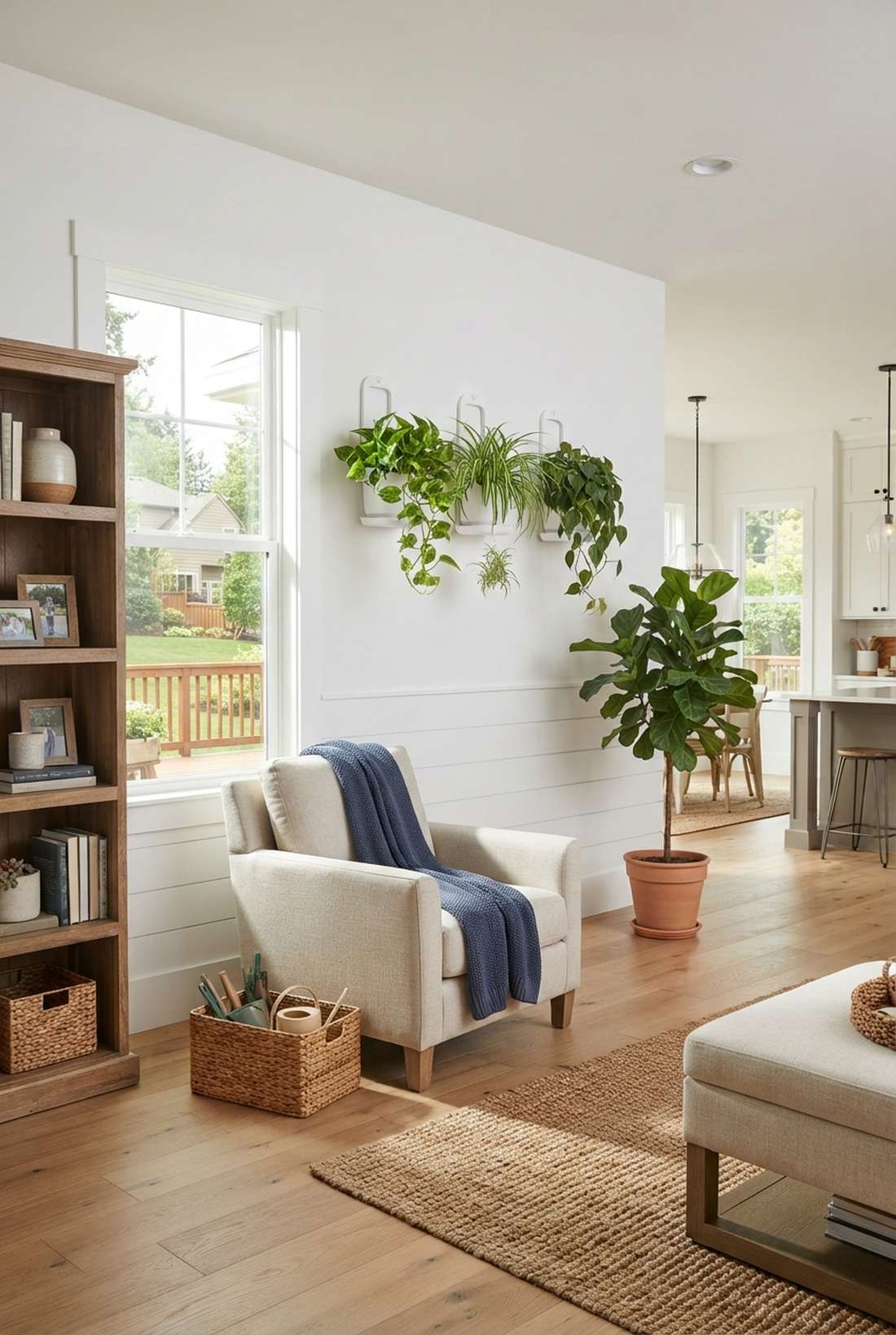 hanging plants holder with drip tray