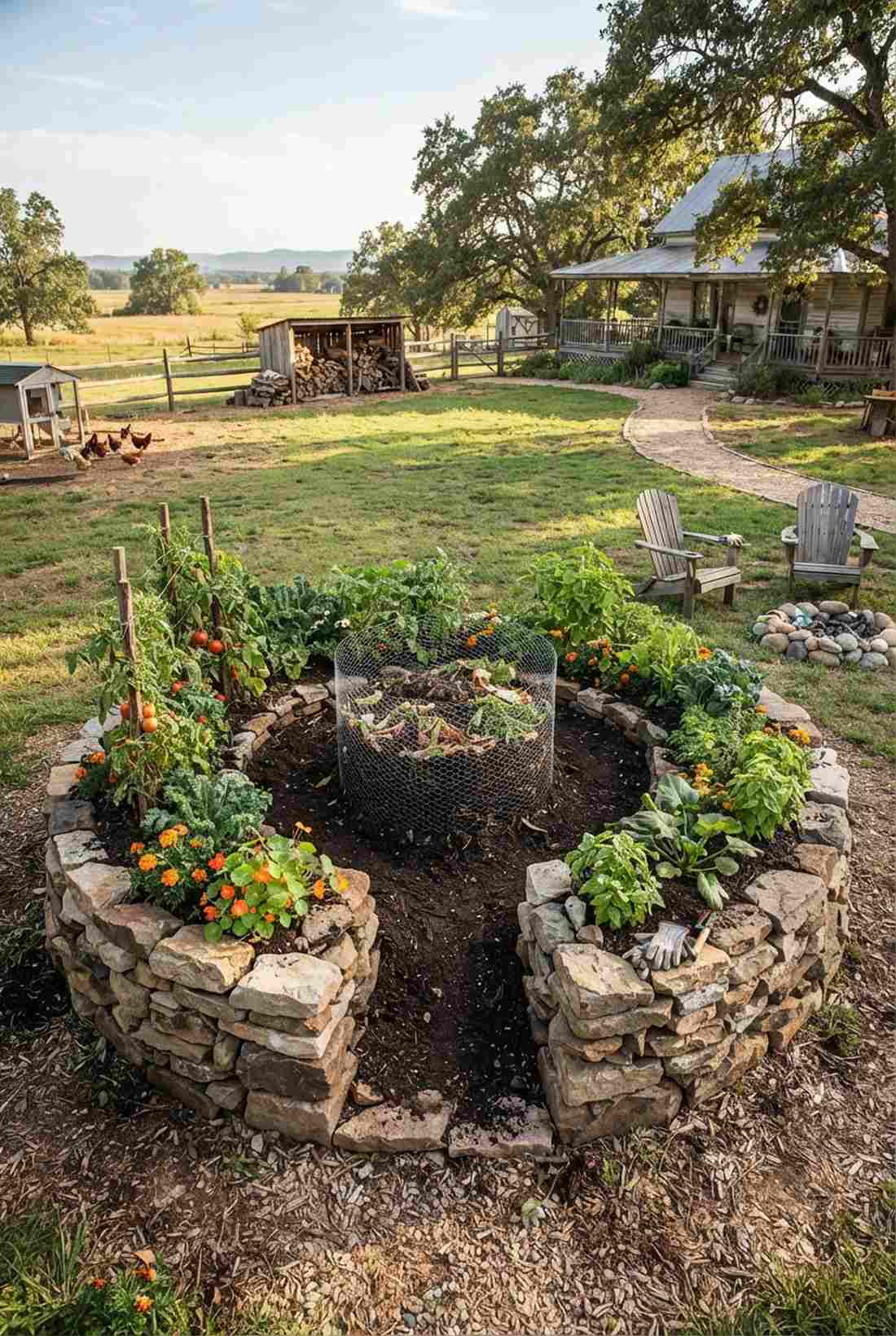 hillside terrace beds